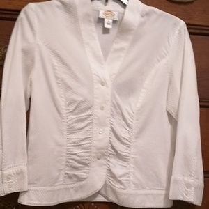 White summer blouse
